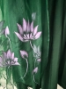 Picture of Handcraft Green and lavender hand embroidered Alia cut top