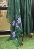 Picture of Handcraft Green and lavender hand embroidered Alia cut top