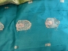 Picture of Stunning Teal & Lime Green Powerloom Kanchivaram Silk Saree Set