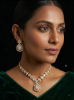 Picture of Elegant Gold-Tone Kundan & Pink Gemstone Necklace