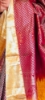 Picture of Gorgeous semi kanchi pattu royal maroon-and-gold combination  saree