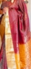 Picture of Gorgeous semi kanchi pattu royal maroon-and-gold combination  saree