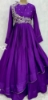 Picture of Beautiful  purple shaded anarkali with huge ghera and cancan