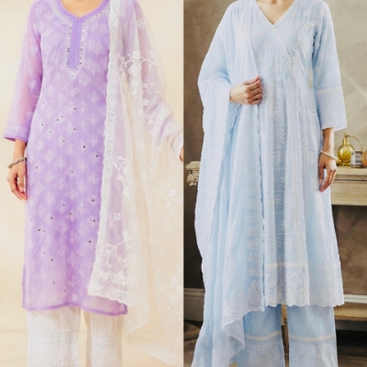 Picture of Classy Combo : Chikankari 3 Pc Sets 