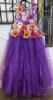 Picture of Floral applique work gown with net ghera 10-13Y