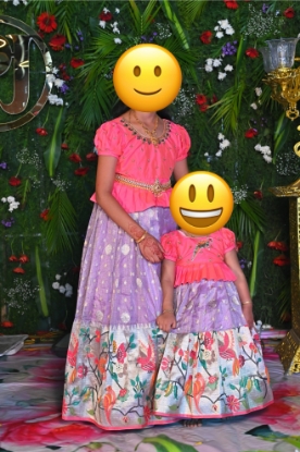 Picture of Partywear Semi paithani lehenga 