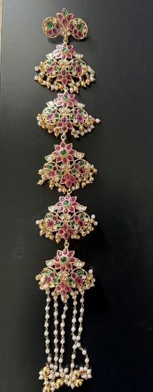 Picture of Traditional South Indian Jada Billa Hair Ornament