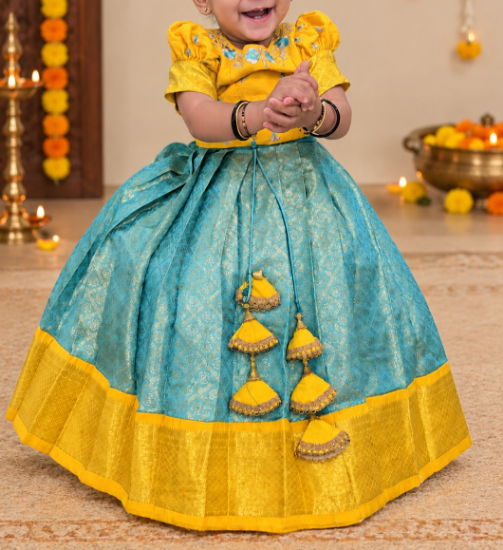 Picture of Pure Kanchi Pattu Langa blouse from Madhusri Creations 1y