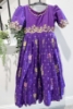 Picture of Royal Purple Never worn benarasi floral frock 6-7Y