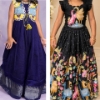Picture of Pure Mangalagiri pattu frock & pure kalamkari chinon crop top 4-6Y