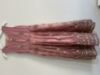 Picture of ! COMBO DEAL ! Half white pure chinon embroidered long frock and pink embroidered net long frock for Size 5-6Y