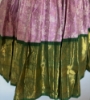 Picture of Lilac and green kanchi pattu lehanga with heavy maggam work 6-8Y