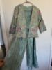 Picture of Sky blue pallazo and overcoat 