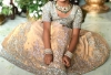 Picture of Premium kanchi tissue lehanga with Swaroski stone work 5-6Y