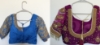 Picture of Blue and majenta maggam work blouse combo