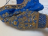 Picture of Blue and majenta maggam work blouse combo