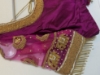 Picture of Blue and majenta maggam work blouse combo