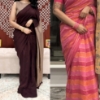Picture of Suta Bombay pure mul cotton saree combo
