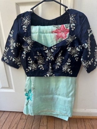 Picture of Never worn soft floral saree with blouse