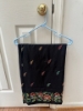 Picture of black kantha work saree