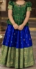 Picture of Pure kanchipattu bandini with raw silk maggam work blouse 2-4Y