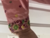 Picture of Maggam work embroidered dress with contrast dupatta