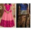 Picture of Pure chikenkari with bandini lehanga and pure pen kalamkari kanchi lehanga 2-4Y