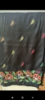 Picture of black kantha work saree